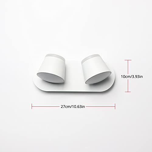 Applique murale LED orientable 360° pour un éclairage directionnel précis noir double tête