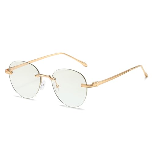 Lunettes de soleil sans cadre pour femmes légères et anti-marques pour un confort quotidien