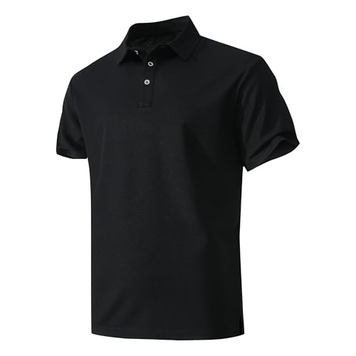 Men's Active Polo Shirt Quick Dry Performance Short Sleeve Tactical Golf Shirt