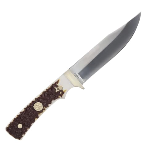 Uncle Henry 190UH Fixed Blade with Full Tang Construction, Next Gen Staglon Handle, 5.25
