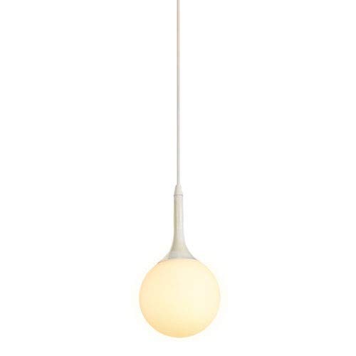 Lustre de chevet en fer forgé et verre soufflé, luminaire art moderne de 15cm