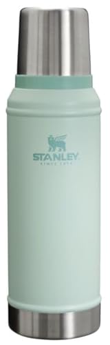 Stanley Botella clásica de boca ancha aislada al vacío, niebla, termo de acero inoxidable 18/8 sin BPA para bebidas frías y calientes, 1.0 cuartos de galón