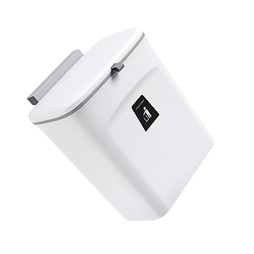 Tapa para caneca de basura de cocina blanca SOLUSTRE