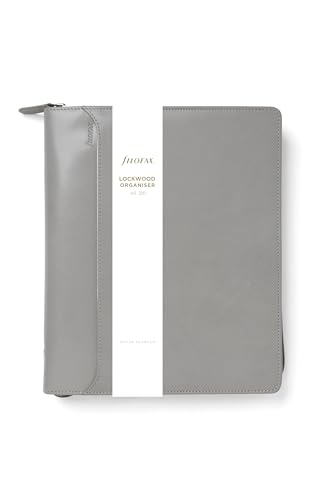 Filofax Lockwood A5 Zip Leather Organiser - Concrete - Image 2