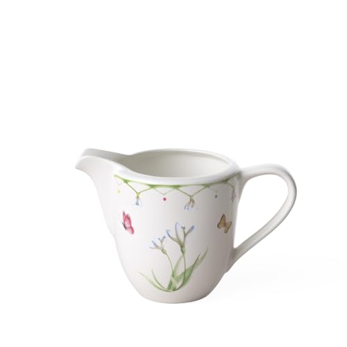 Villeroy & Boch Colorful Spring Creamer, 9.5 oz, Premium Porcelain, Made in Germany, White/Colored