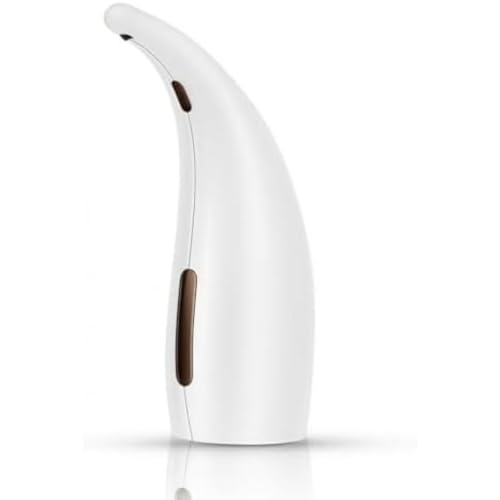 石鹸自動 液体、ハンドソープ、食器用洗剤、ディスペンサー、Momgla 300ml、防水、タッチレス、液体、ハンドソープ 、バスルーム、キッチン、ホテルに最適 ソープディスペンサー 泡 (ホワイト)