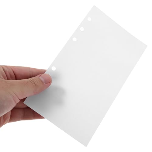 MUSISALY 50 Blatt Nachfüllbare Sticker Release Paper Seiten Doppelseitig Blanko Nachfüllpapier für Ringbuch Sammelalbum Wiederverwendbare Aufkleber Aufbewahrung für Sticker-organizer