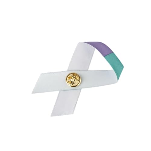 Image of 1 /2 /5 /10 /25 /50 /100pcs Satin Awareness Ribbon Pins (Pick your color), for Cancer & Disease Awareness, Bulk Quantities for Fundraising, Events, Gift Giving