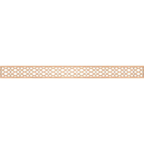46 3/8"W x 4"H x 1/4"T Somerset Fretwork Moulding, Hickory