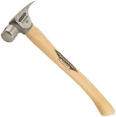 FH10C model For for stiletto FH10C 10oz Smooth Face Curved handle Titanium Finish Hammer