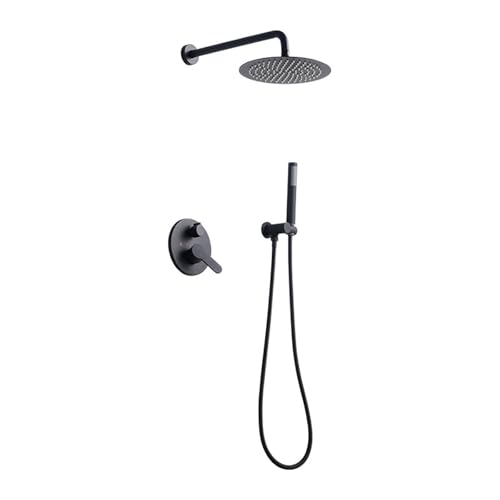Ensemble de robinetterie de douche murale avec mitigeur encastré