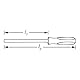 HAZET 803-40 Schraubendreher, 0,8 x 4 mm
