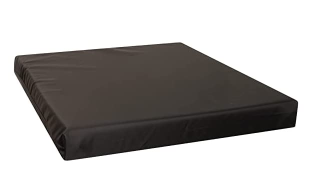 Dazzle Collection ®️ Garden Seat Pads Seat Cushions Waterproof Outdoor Indoor Seat Cushion Rattan Cushion Chair Seat Pads Garden Patio Chair Cushions (50cm x 50cm x 7cm, Black)