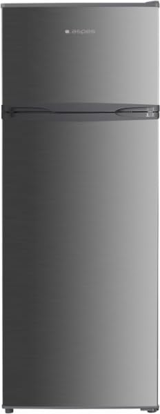 Aspes Frigorífico Combi 2 Puertas Inox AF145500FX. Capacidad 206 Litros, Puerta Reversible, Bajo Nivel Sonoro, Eficiencia Energética Clase F
