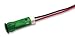APEM QS63XXG24 LED Panel Mount Indicator, Snap-in, Green, 6 mm, 24 VDC, 20 mA, 20 mcd, Not Rated (1 piece)