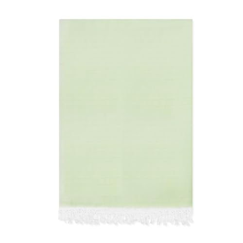 Image of Bhagalpuri Soft Dull Cotton Single Chadar | Single Thread Lightweight Odhne Wali Chadar | Top Sheet for Sleeping Summer (Green)