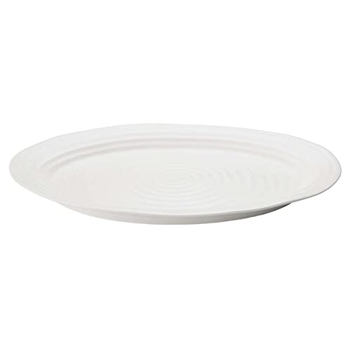 Portmeirion Sophie Conran White Oval Turkey Platter | 20 Inch Large Tray For Serving Appetizers, Snacks And Pizza | Made From Fine Porcelain | Dishwasher And Microwave Safe #TOP10