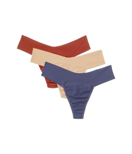 Image of hanky panky - BreatheSoft Natural Rise Thongs for Women | Comfortable Everyday Lingerie Panties | Sizes (XS-XL) | 3 pack
