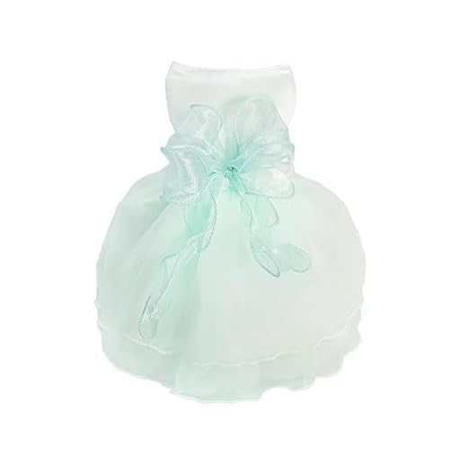 Vestido de Perro Falda de Perrito de Lujo Ropa de Perro Vestidos de Princesa Vestidos de Perrito de Verano Trajes de Perro Vestidos de Boda de Perro Vestido de Noche con Lazo para(XL, Verde)