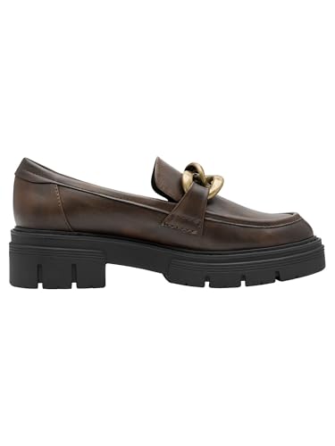 Image of MARCO TOZZI Women's Elegant Vegan Loafer with Heel