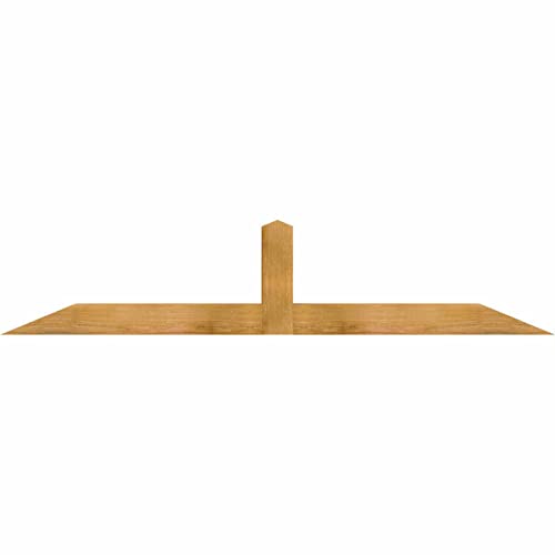 Ekena Millwork 72"W x 15"H x 4"D x 4"F, 5/12 Pitch, Portland Rough Sawn Timber Gable Bracket, Western Red Cedar