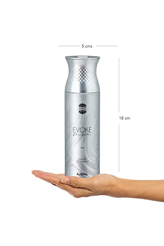 Ajmal Mizyaan Concentrated Perfume Oil Oriental Musky Non-Alcohol Attar - 14 ml, Evoke Silver Edition Him Deodorant Spicy Floral Fragrance - 200 ml - Image 4