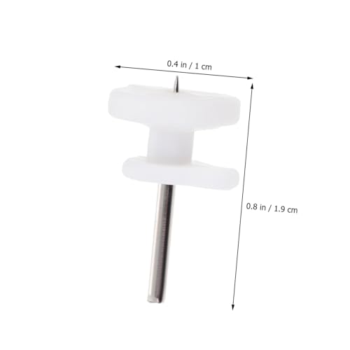 Image of Cabilock Mini White Traceless Hooks 50pcs Photo Frame Hanger Nails Wall Hanging Easy to Install