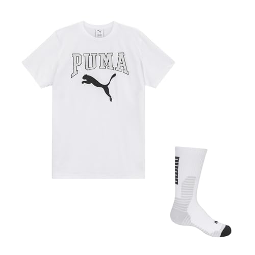 Image of Puma Boys' Graphic T-Shirt & Crew Sock Set