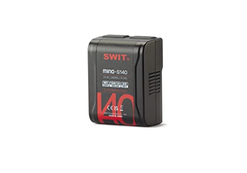Image of SWIT MINO-S140 140Wh Pocket V-Mount Battery, 14.4V Rechargeable Camera Battery, Compact Professional Battery for Cinema Cameras, LED Lights & Video Equipment