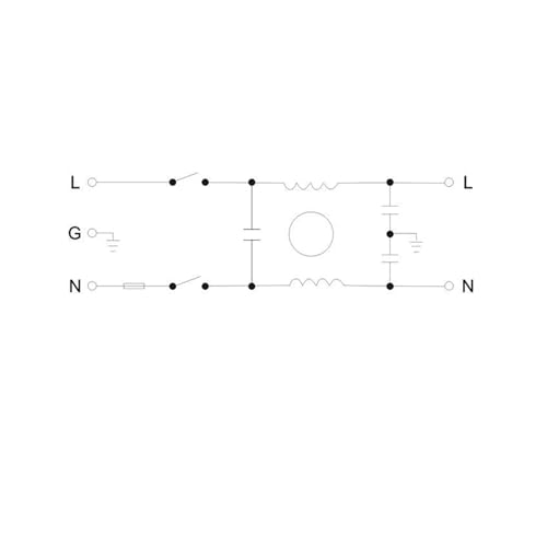 Filtre d'alimentation de type prise IEC anti-interférence 10A - 3