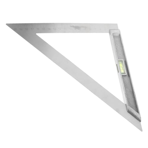 OSALADI Woodworking Triangle Ruler Geometry Square Ruler Drawing Triangle Ruler Carpenter Square Geometry Triangle Rulers Woodworking Tri Square Measure Rulers Square Tool Iron Silver