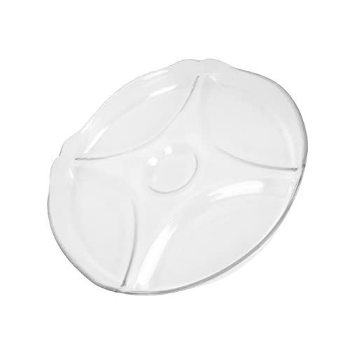 BRIGHTFUFU Creative Multi Grid Food Plate Elegant Divided Snack Tray for Appetizers Desserts and Fruits for Home Kitchens Restaurants and Parties Easy to Clean Non Smell Design