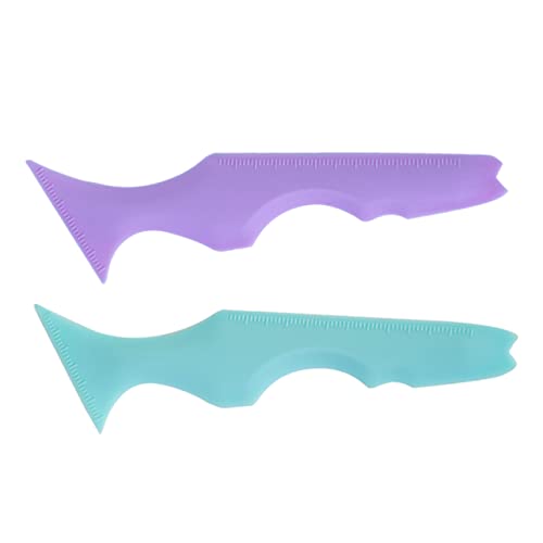Didiseaon 2 Piezas Regla de belleza de silicona plantillas frente multi kit de maquillaje kit maquillaje delineador de ojos ayuda plantilla de silicona para delineador de ojos gel de sílice