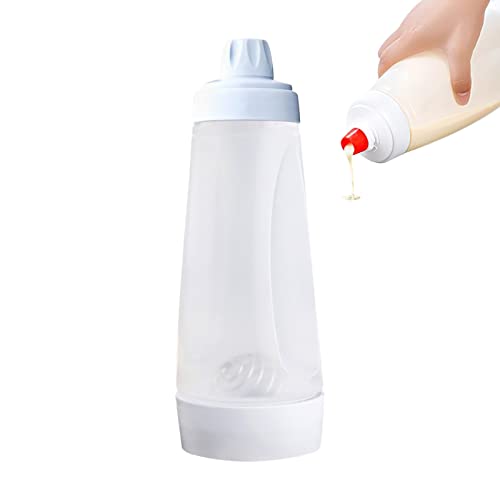 XGzhsa Mezclador de Masa, 1000ML Botella dispensadora de masa con escala y bola de agitación, para panqueques, gofres, crepes, magdalenas, utensilios de cocina