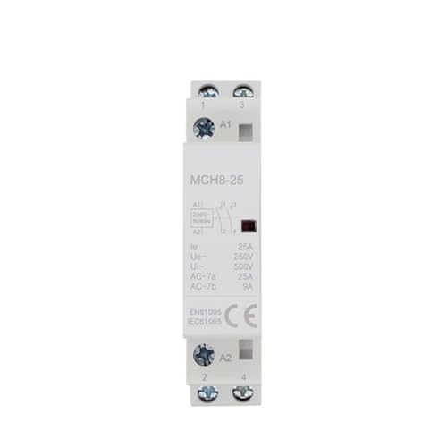 Contacteur modulaire domestique MCH8-25 2P 25A 220V BAWHO rail Din pour tableau électrique 2NO