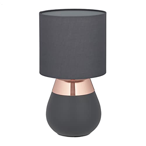 Mesitas de Noche Modernas Grises Marca Relaxdays