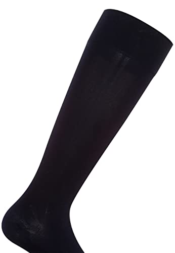 Wolford Men's Cotton Velvet Knee Highs Soft Matte Finish Elastic Band Seamless Warm Breathable Fit3