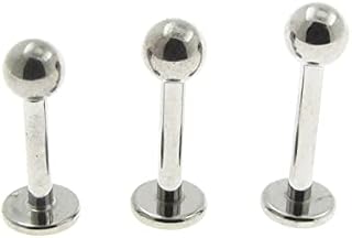 NewkeepsR 1.2mm(16G)/1.6mm(14G) G23 Titanium Lip Rings Fresh Classic Labret Studs Piercing Monroe Ear Tragus Helix Earring Plain Ball