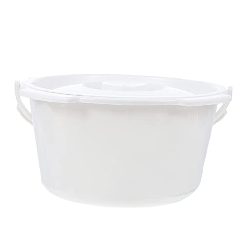NOLITOY Sturdy Medical Equipment Urinal Adult Urinal Bucket Cover Easy to Clean and Store White for Seniors
