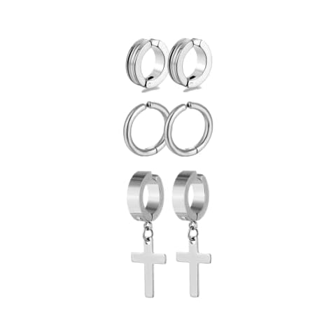 LAFATINA Clip On Hoop Earrings Set Cover