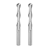 sourcing map 2Stk. Kugelkopffräser Schaftfräser Kugelnase Schnellstahl 2 Flötenfräser 4mm Dmr. 25mm Schnittlänge 4mm Schaft