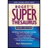 Roget?s Super Thesaurus by McCutcheon,Marc. [2003,3rd Edition.] Paperback