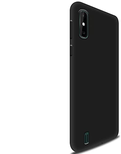 compatibile per WIKO Y81 (schermo 6.2) W-V680 Copertura Tasti Custodia Cover Protezione Gel Silicone TPU Morbida Matte Ultra Soft Slim Case (nero)