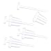 4PCS Flexible Acrylic Clear Ear Piercing Retainers Plug 20 Gauge Cartilage Earrings Helix Piercing Jewelry 2471