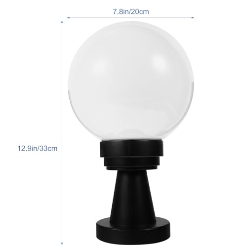 Éclairage de jardin sur clôture : lampe sphérique blanche extérieure sans éblouissement - 2