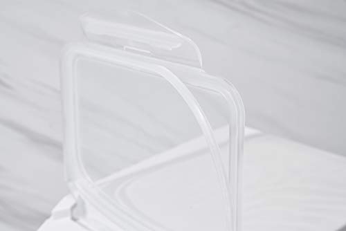 Hanamya Food Storage Container With Measuring Cup, Bpa Free, 50-Cup, For Rice | Grain | Pet Food | Flour, Clear & Off White #TOP6