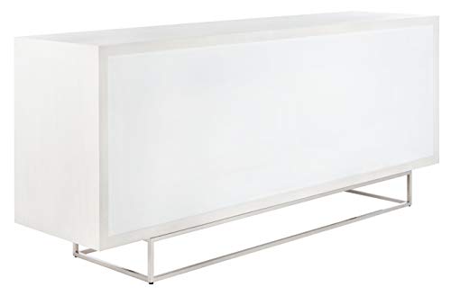 Safavieh Couture Home Collection Salvatore White Hand Carved Storage Buffet Sideboard #TOP5