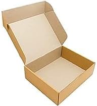 JIA INDUSTRIES Flat - Self Locking Corrugated Sturdy Shipping Boxes Brown (5X5X2 Inch, Pack of 25)