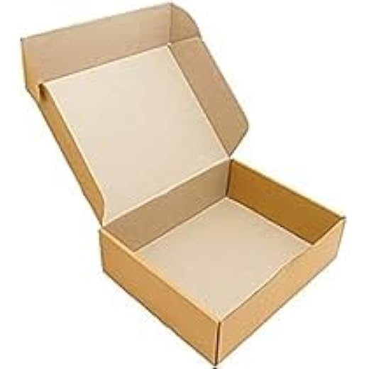 Flat Self Locking Shipping Boxes 7x7x2 Inch Pack of 50