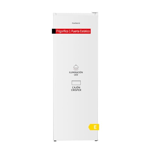 Corberó – Frigorífico 1 Puerta | CCLH17023W | 331L | Sistema Estático | Luz LED | Cajón Crisper | 40 dB | Blanco